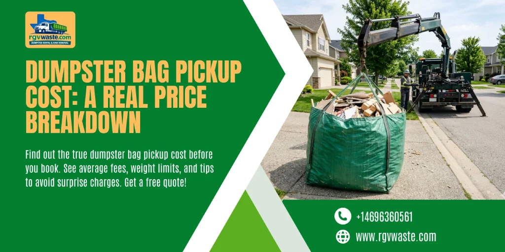dumpster bag pickup