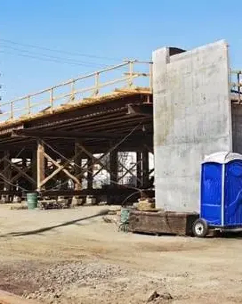 Ada Portable Toilet Placed At Construction Site With Proper Access